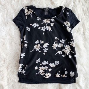 Ann Taylor Petites Floral Top S1602
